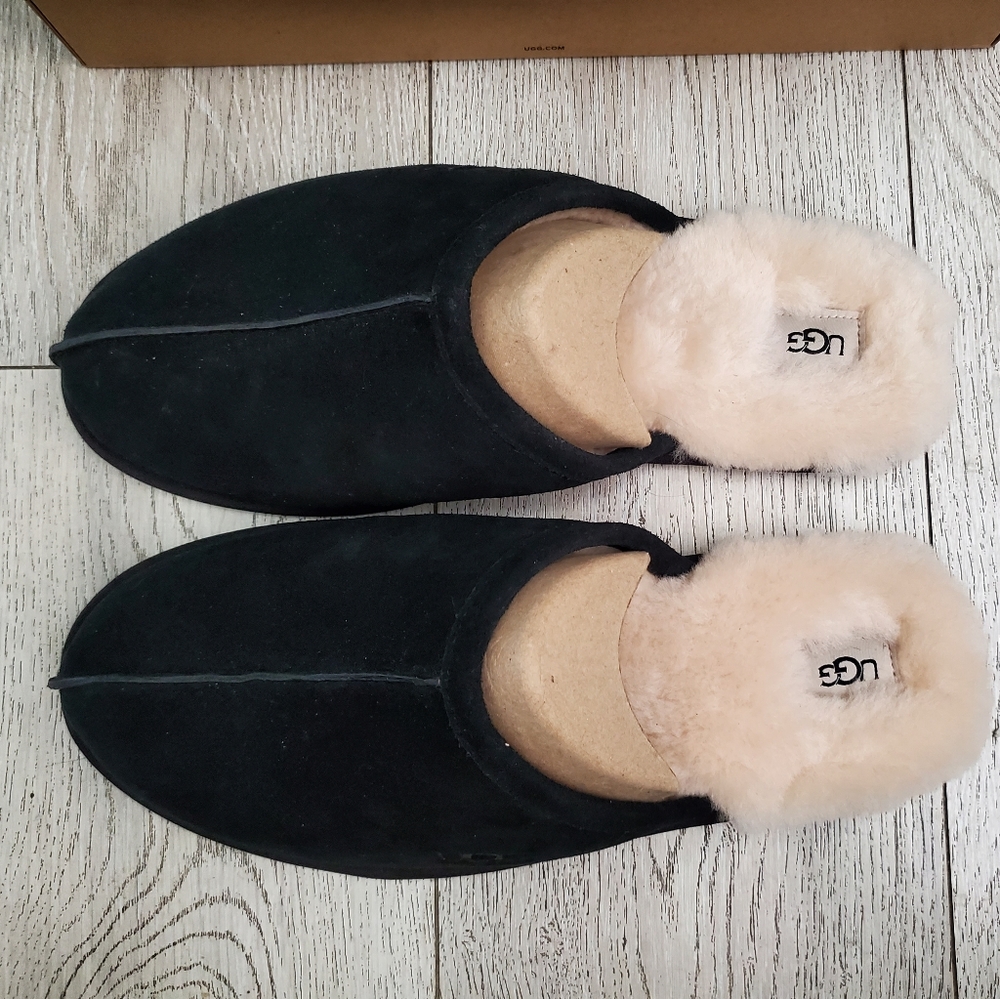 Mens Ugg black slippers size 14